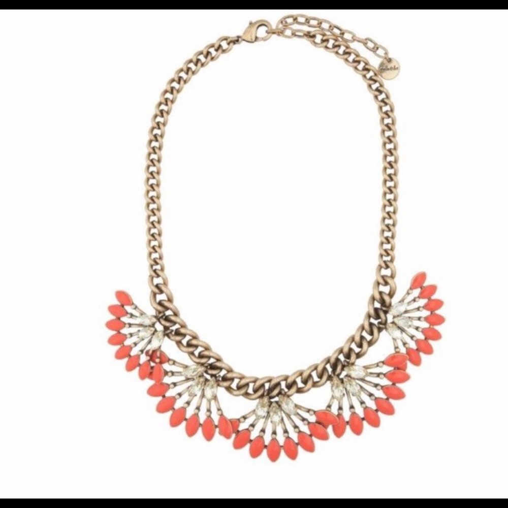 Stella & Dot Coral Kay Necklace NWOT